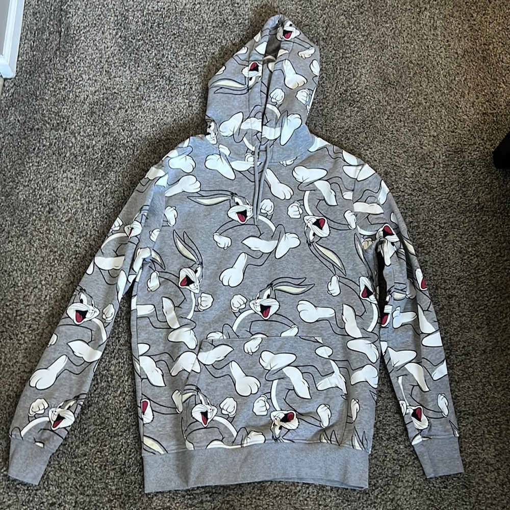 H&M Graphic Bugs Bunny Hoodie Size Medium